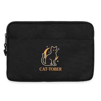 Lune Croissante du Chat - Sacoche pour ordinateur portable 13 pouces - noir - Devant