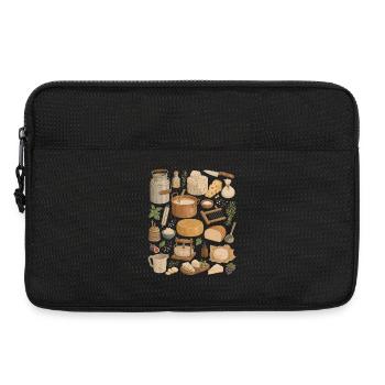 Amour du fromage | Fromage et Artisanat du Fromage - Sacoche pour ordinateur portable 13 pouces - noir - Devant