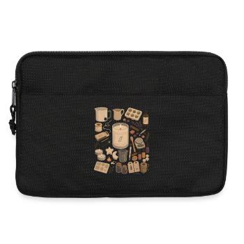 Amour à la bougie | Versement de bougies et bricolage - Sacoche pour ordinateur portable 13 pouces - noir - Devant