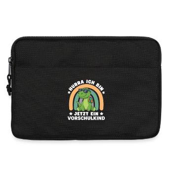 Vorschulkind Dinosaurier Schulstart Einschulung - Laptoptasche 13" - Schwarz - Vorne