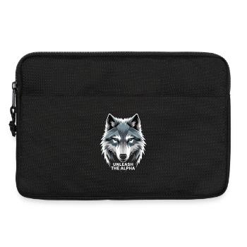 Libérez la tête de loup Alpha Gris pour les joueurs - Sacoche pour ordinateur portable 13 pouces - noir - Devant