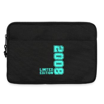 Cadeau d’anniversaire vintage vintage 2008 rétro - Sacoche pour ordinateur portable 13 pouces - noir - Devant