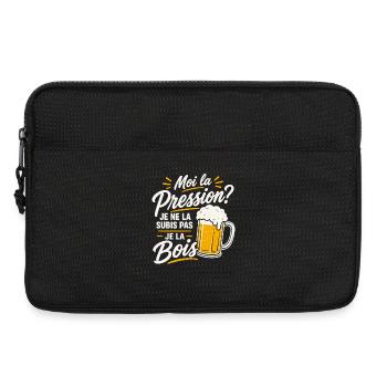 Bière Cadeau humour personnalisé - Sacoche pour ordinateur portable 13 pouces - noir - Devant