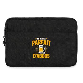 Papa Parfait Cadeau humour personnalisé - Sacoche pour ordinateur portable 13 pouces - noir - Devant