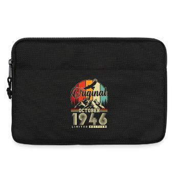 Original octobre 1946 – 80e anniversaire Millésime - Sacoche pour ordinateur portable 13 pouces - noir - Devant