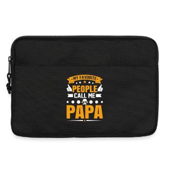 Mes personnes préférées m’appellent Papa - Sacoche pour ordinateur portable 13 pouces - noir - Devant
