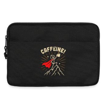 Héros de la caféine - Sacoche pour ordinateur portable 13 pouces - noir - Devant