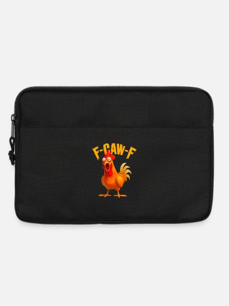 F-Caw-F Funny Chicken Humor - Laptoptasche 13" - Schwarz