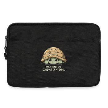 Bring mich nicht dazu, aus meinem Schneckenhaus herauszukommen - Laptoptasche 13" - Schwarz - Vorne