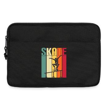 skateboard skaten skate sport fahren skaten - Laptoptasche 13" - Schwarz - Vorne