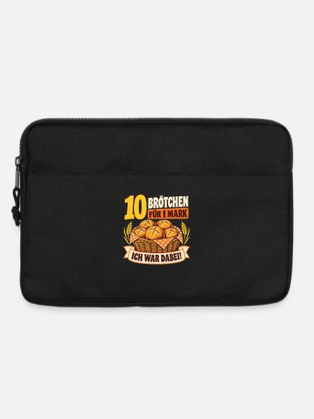 10 Brötchen für 1 Mark – Nostalgie Spruch - Laptoptasche 13" - Schwarz