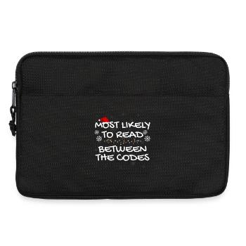 Am ehesten lesen Sie zwischen den Codes, Coder - Laptoptasche 13" - Schwarz - Vorne