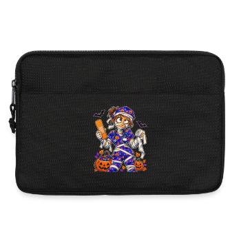 Halloween-Mummy Krankenschwester - Laptoptasche 13" - Schwarz - Vorne