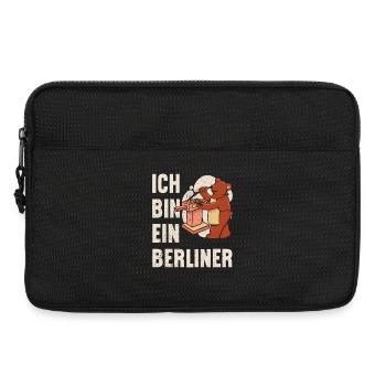 Ich bin ein Berliner – BBQ Bär Grillen Geschenk - Laptoptasche 13" - Schwarz - Vorne