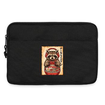 Gamer, Gaming, Japanische, Zocker, Capybara, Ramen - Laptoptasche 13" - Schwarz - Vorne