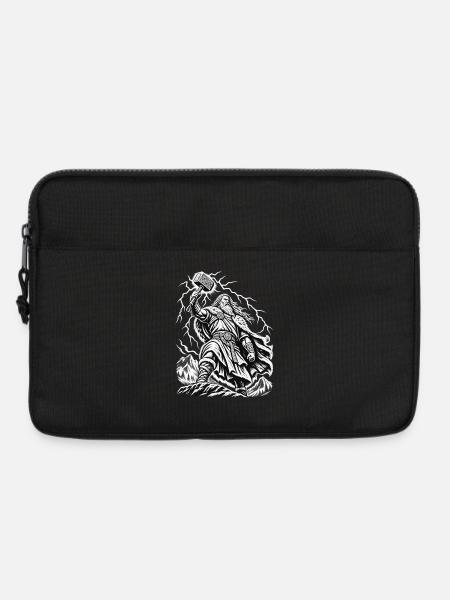 Thor – Donnergott im mystischen Sturm - Laptoptasche 13" - Schwarz