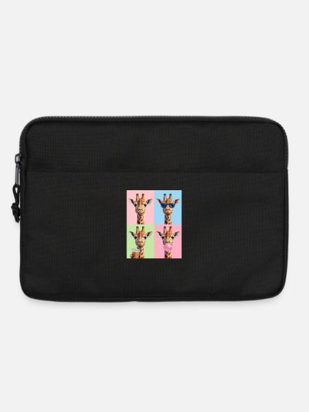 Giraffen Giraffe - Laptoptasche 13" - Schwarz