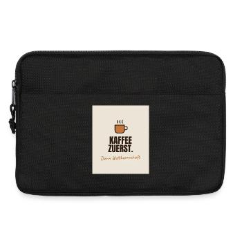 Kaffee - Laptoptasche 13" - Schwarz - Vorne