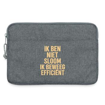 I'm not sluggish - move efficiently - Laptop bag 13" - heather grey - Front
