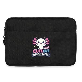 Mignon mais régénère - Axolotl - Sacoche pour ordinateur portable 13 pouces - noir - Devant