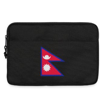 Flag of Nepal - Laptop bag 13" - black - Front
