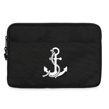 Anker mit Knoten - Laptoptasche 13" - Schwarz - Vorne