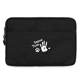 Dream Team Dog Paw - Laptop bag 13" - black - Front