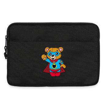 Super ourson en peluche - Sacoche pour ordinateur portable 13 pouces - noir - Devant
