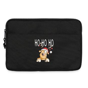 Ho Ho Ho Rentier - Rentiere - Ren - Geschenk - Laptoptasche 13" - Schwarz - Vorne