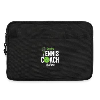 Größter Tennis-Coach aller Zeiten - Laptoptasche 13" - Schwarz - Vorne