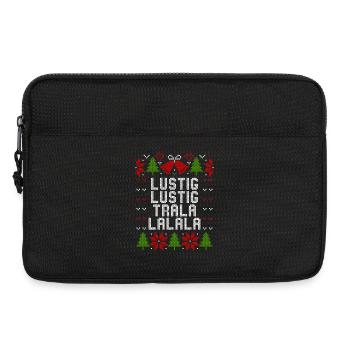 Ugly Christmas Lustig Lustig Tralalalala Sprüche - Laptoptasche 13" - Schwarz - Vorne