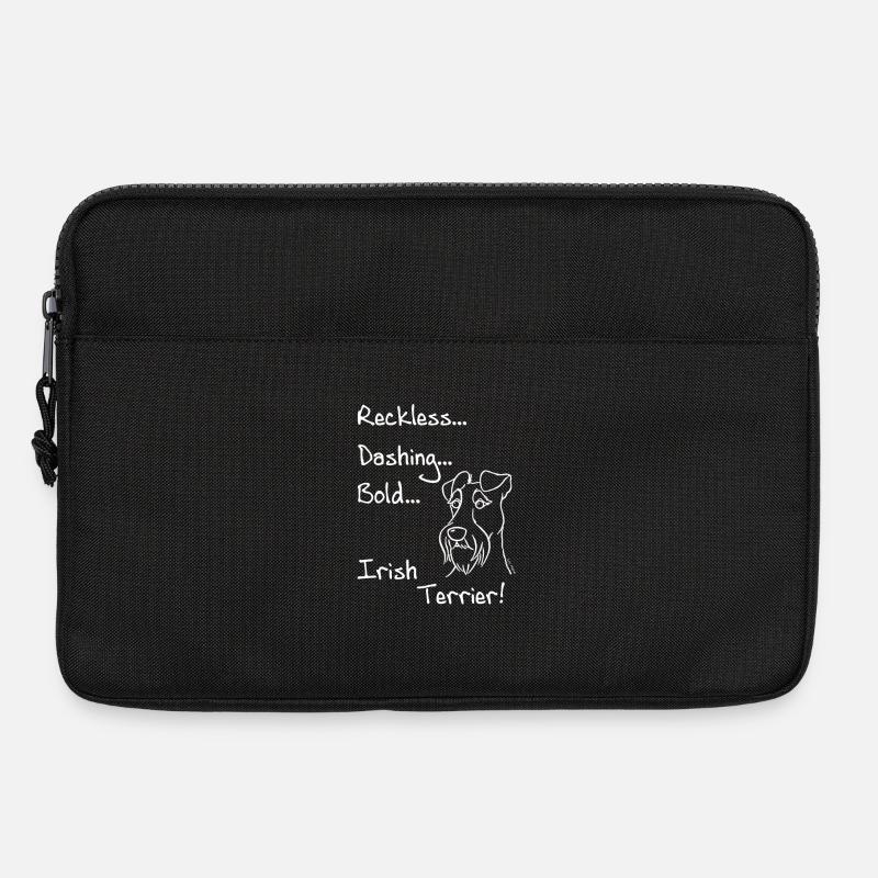 Bold Irish Terrier - Laptop bag 13" - black
