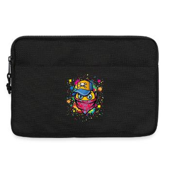 Mask and graffitis - Laptop bag 13" - black - Front