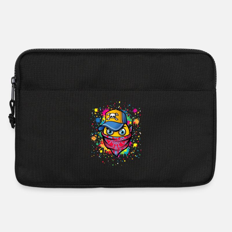 Mask and graffitis - Laptop bag 13" - black