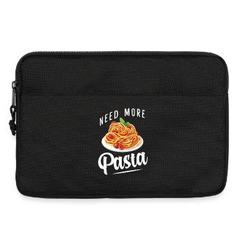 Spaghetti - Pasta - Penne - Nudeln - Laptoptasche 13" - Schwarz - Vorne