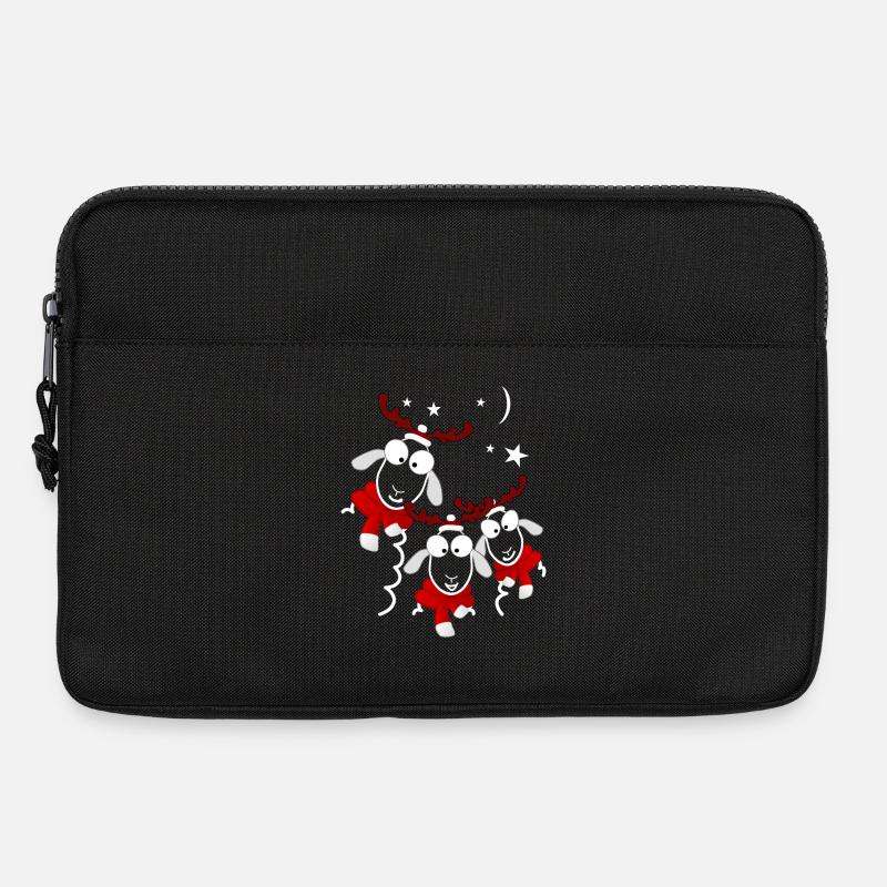 Weihnachten Rentiere - Laptoptasche 13" - Schwarz