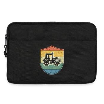 Traktor für Bauern & Landwirte - Vintage Emblem - Laptoptasche 13" - Schwarz - Vorne