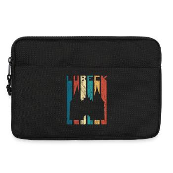Lübeck Holstentor Retro Vintage Luebeck Cadeau - Sacoche pour ordinateur portable 13 pouces - noir - Devant
