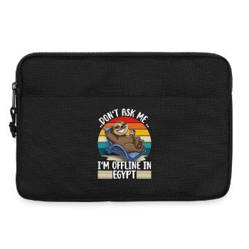 Egypte Voyage de vacances paresseux - Sacoche pour ordinateur portable 13 pouces - noir - Devant