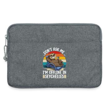 Seychelles Holiday Trip Sloth - Laptop bag 13" - heather grey - Front