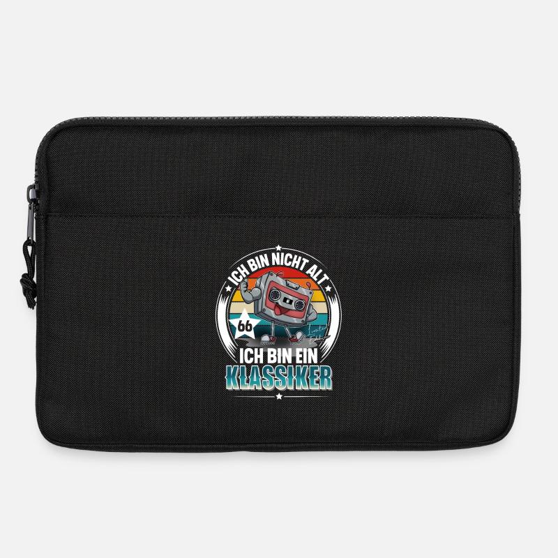 66. Geburtstag Kassette Retro Vintage - Laptoptasche 13" - Schwarz