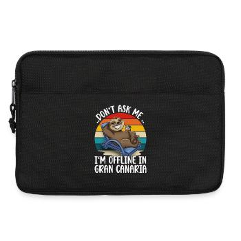 Gran Canaria Voyage de vacances paresseux - Sacoche pour ordinateur portable 13 pouces - noir - Devant