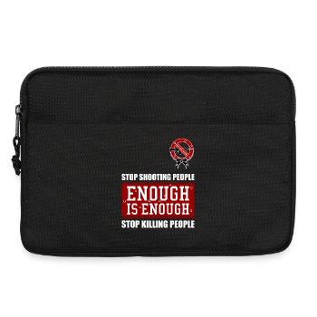 GENUG IST GENUG | ANTI-GUNS-| VERBOT ALLER WAFFEN - Laptoptasche 13" - Schwarz - Vorne