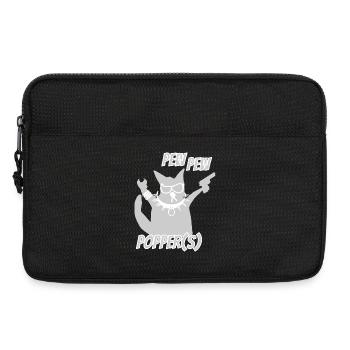  coole Katze Heavy Metal - Laptoptasche 13" - Schwarz - Vorne