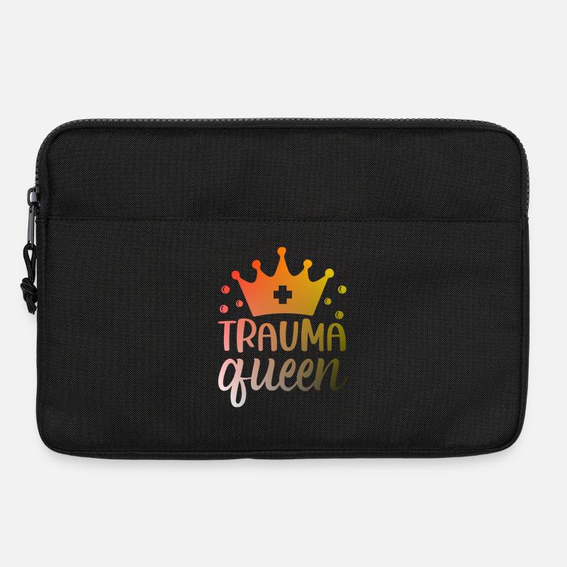Trauma Queen Krankenschwester - Laptoptasche 13" - Schwarz