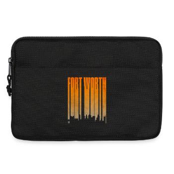 Fort Worth Skyline Gradient - Laptoptasche 13" - Schwarz - Vorne