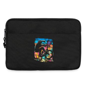 Vintage Bmx Fahrrad - Retro Bmx Rad Farbenfroh - Laptoptasche 13" - Schwarz - Vorne