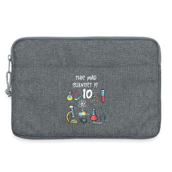 Ce savant fou a 10 ans - Sacoche pour ordinateur portable 13 pouces - gris chiné - Devant