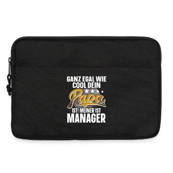 Manager Papa Vater Vatertag Cooler Papa - Laptoptasche 13" - Schwarz - Vorne