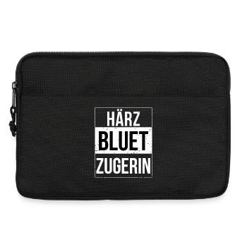 Härzbluetzugerin Kanton Zug Zugerin - Laptoptasche 13" - Schwarz - Vorne